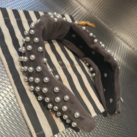 Lele Sadoughi | Accessories | Lele Sadoughi Grey Headband  display picture 3